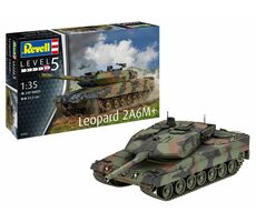 Revell Leopard 2A6M+ / Plastikový model / 1:35 / Počet dílků: 249 / od 14 let
