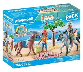 Playmobil® Horses of Waterfall 71470 Jízda na koni s Amelií a Benem na pláži / Počet dílků: 43 / od 5 let