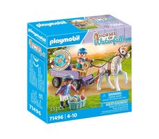Playmobil® Horses of Waterfall 71496 Kočár s poníkem / Počet dílků: 33 / od 4 let  