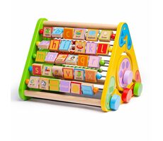 Bigjigs Baby Aktivní trojúhelník s angličtinou / od 12 měsíců