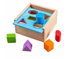 Bigjigs Toys Vkládací krabička s tvary / od 12 měsíců