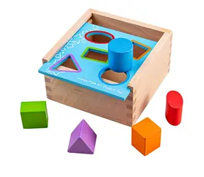 Bigjigs Toys Vkládací krabička s tvary / od 12 měsíců