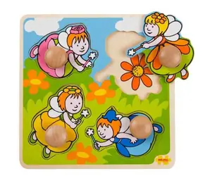 Bigjigs Toys Vkládací puzzle víly / od 1 roku