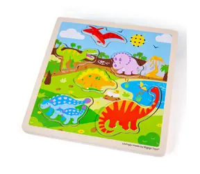 Bigjigs Toys Vkládačka se zvukem Dinosauři / od 1 roku