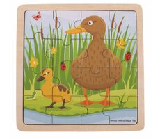 Bigjigs Toys puzzle Kačenka s káčátkem / od 2 let