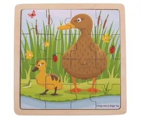 Bigjigs Toys puzzle Kačenka s káčátkem / od 2 let