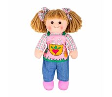 Bigjigs Toys Látková panenka Elsie 34cm / od 0 let