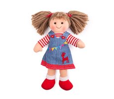Bigjigs Toys Látková panenka Hattie 28 cm / od 0 let