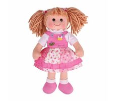 Bigjigs Toys Látková panenka Hayley 34 cm / od 0 let