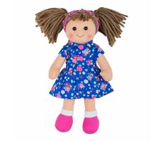 Bigjigs Toys Látková panenka Hollie 28 cm / od 0 let