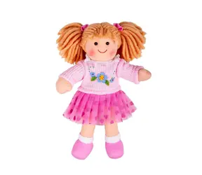 Bigjigs Toys Látková panenka Jasmin 28cm / od 0 let