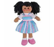 Bigjigs Toys Látková panenka Kira 28 cm / od 0 let