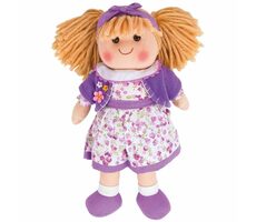 Bigjigs Toys Látková panenka Laura 34 cm / od 0 let