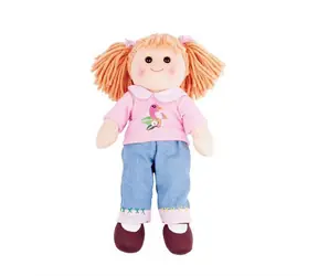 Bigjigs Toys Látková panenka Molly 38 cm / od 0 let