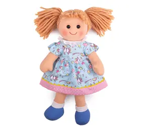 Bigjigs Toys Látková panenka Olivia 34 cm / od 0 let
