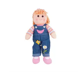 Bigjigs Toys Látková panenka Penny 38 cm / od 0 let