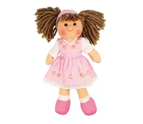 Bigjigs Toys Látková panenka Rose 28 cm / od 0 let