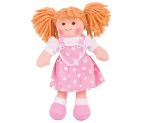 Bigjigs Toys Látková panenka Ruby 28 cm / od 0 let