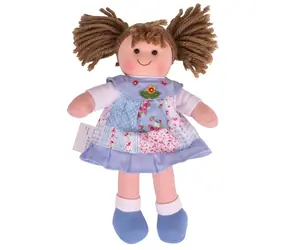 Bigjigs Toys Látková panenka Sarah 28 cm / od 0 let
