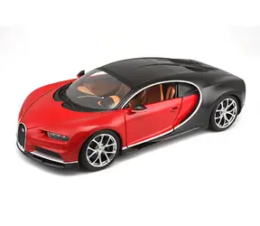 Bburago Plus Buggati Chiron červená / měřítko 1:18 / od 3 let 