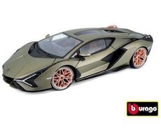Bburago TOP Lamborghini Sián FKP 37 bílá / měřítko 1:18 / od 3 let 
