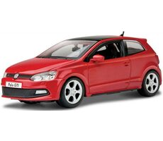 Bburago Plus Volkswagen Polo GTI Mark 5 červená / měřítko 1:24 / od 3 let