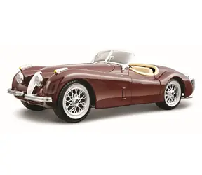 Bburago Jaguar XK 120 Roadster 1951 červená / měřítko 1:24 / od 3 let
