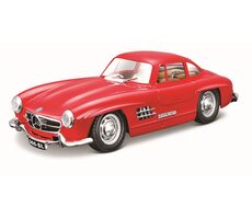 Bburago Mercedes Benz 300SL červená / měřítko 1:24 / od 3 let