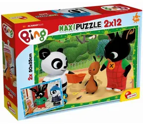 Liscianigioch Bing puzzle Bing a jeho přátelé / 2x12 dílků / od 3 let