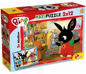Liscianigioch Bing puzzle Bing a jeho přátelé 2 / 2x12 dílků / od 3 let