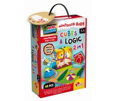 Liscianigioch Montessori Dřevěné kostky a logic / od 1 roku