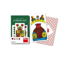 DINO Jednohlavé Mariášové karty / 32 karet / od 6 let