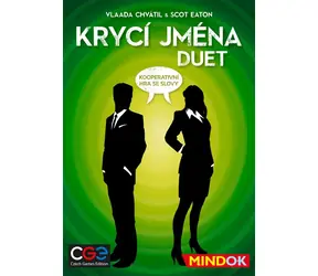 Mindok Krycí jména: Duet / Délka hry: 15 minut / Počet hráčů: 2 - 2 / od 11 let