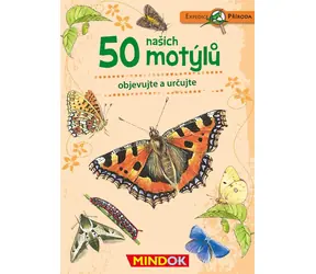 Mindok Expedice příroda: 50 našich motýlů / Délka hry: 15 minut / Počet hráčů: 1 / od 6 let