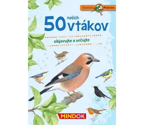 Mindok SK Expedícia príroda: 50 našich vtákov / Délka hry: 15 minut / Počet hráčů: 1 / od 6 let