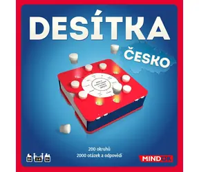 Mindok Desítka: Česko / Délka hry: 20 minut / Počet hráčů: 2 - 8 / od 10 let