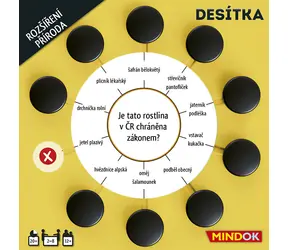 Mindok Desítka: rozšíření příroda / Délka hry: 20 minut / Počet hráčů: 2 - 8 / od 10 let