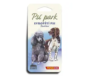 Mindok Psí park: Evropští psi – rozšíření / Délka hry: 60 minut / Počet hráčů: 1 - 4 / od 10 let