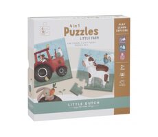 Little Dutch Puzzle 4v1 Farma / od 2 let