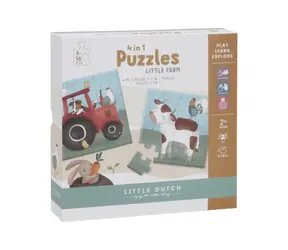 Little Dutch Puzzle 4v1 Farma / od 2 let