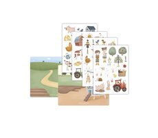 Little Dutch Samolepky na okno Farma / od 3 let