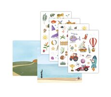 Little Dutch Samolepky na okno Jim & Friends / od 3 let