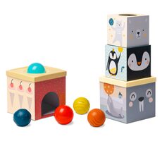 Taf Toys Sada kostek a míčků Severní pól / od 6 měsíců