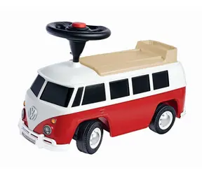 BIG Bobby Car Baby VW T1 červená / Dětské odrážedlo / nosnost 50 kg / od 2 let
