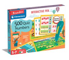 Clementoni Interaktivní pero - 500 kvízů - čísla / CZ / SK / HU / od 5 let 
