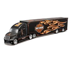 Maisto Harley-Davidson Haulers s plameny černá / měřítko 1:64 / od 8 let 