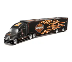 Maisto Harley-Davidson Haulers s plameny černá / měřítko 1:64 / od 8 let 