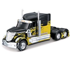 Maisto Design Custom Rigs - International Lone Star černo-žlutá / měřítko 1:64 / od 8 let 