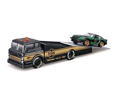 Maisto Design Elite Transport - Ramp Truck + 1980 Datsun 280ZX (S130) / měřítko 1:64 / od 8 let 