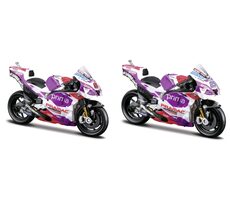 Maisto Ducati Pramac racing 2022 #5 JOHANN ZARCO, #89 JORGE MARTIN assort / měřítko 1:18 / od 3 let 